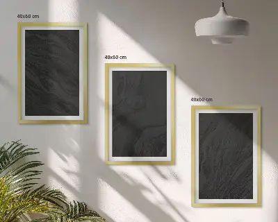 Keretezett képszett hálószobába sötét márvány elegáns textúrákkal