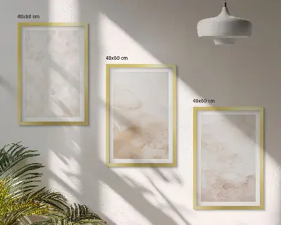 Keretezett képszett hálószobába divatos pasztell textúrák mintával