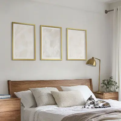 Fali dekorációs képszett az elegáns márvány mintázatával