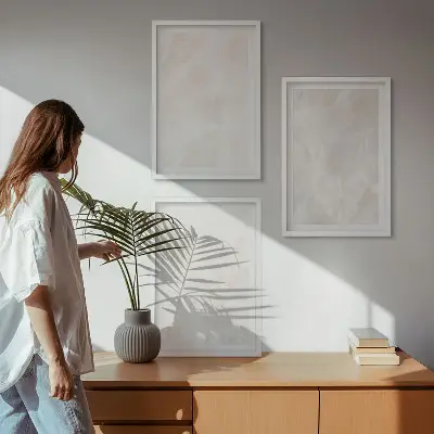 Fali dekorációs képszett az elegáns márvány mintázatával