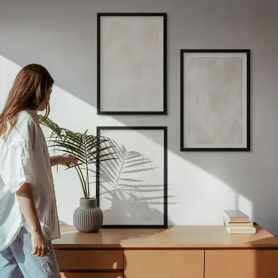 Fali dekorációs képszett az elegáns márvány mintázatával