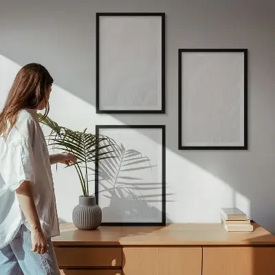 Keretezett képszett hálószobába elegáns márvány mintázatú