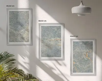 Zöld márvány fali dekorációs képszett dekoratív márvány mintázatú falikép készlet