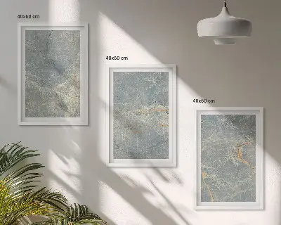 Zöld márvány fali dekorációs képszett dekoratív márvány mintázatú falikép készlet