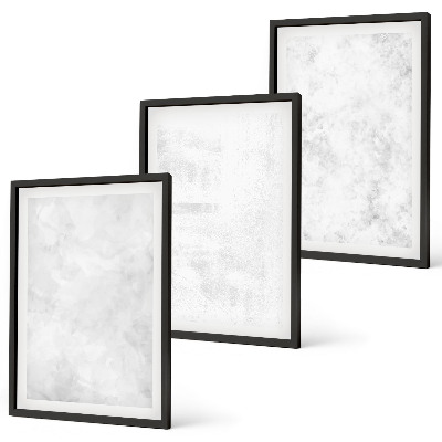 Keretezett kép szett hálószobába Fehér foltok minimalista háttér