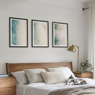 Akvarell stílusú vászon faliképkészlet minimalista stílusban