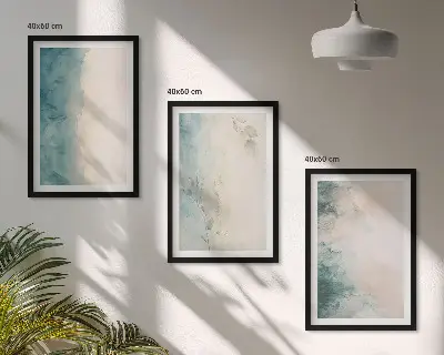 Akvarell stílusú vászon faliképkészlet minimalista stílusban