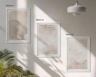 Kiömlött bohém akvarell festékek fali dekoráció kép készlet