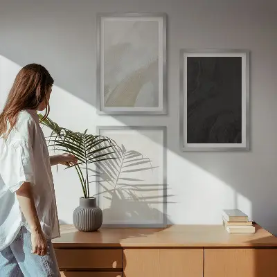 Képkészlet fali dekoráció minimalista árnyalatú szerkezetek