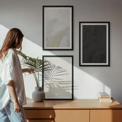 Képkészlet fali dekoráció minimalista árnyalatú szerkezetek