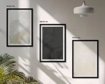 Képkészlet fali dekoráció minimalista árnyalatú szerkezetek
