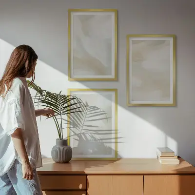 Fali dekorációs képszett festék textúrás minimalista stílusban