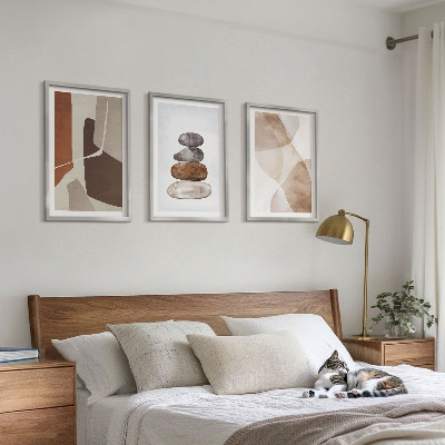 Keretezett kép szett hálószobába Modern absztrakt festészet