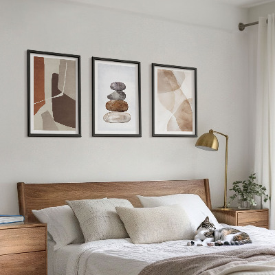 Keretezett kép szett hálószobába Modern absztrakt festészet