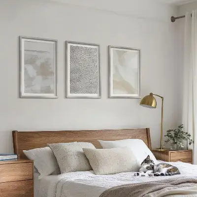Absztrakt modern fali dekoráció kép készlet modern design stílusban