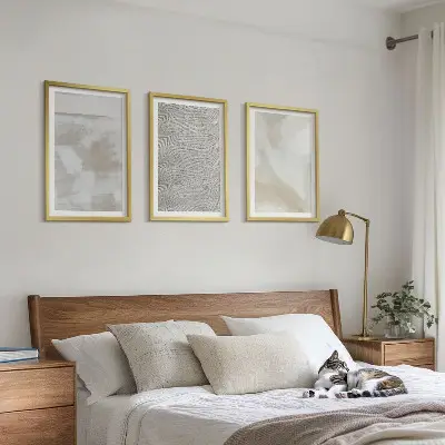Absztrakt modern fali dekoráció kép készlet modern design stílusban