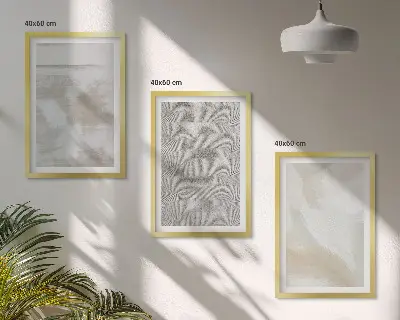 Absztrakt modern fali dekoráció kép készlet modern design stílusban