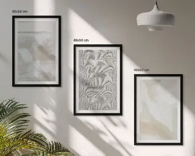 Absztrakt modern fali dekoráció kép készlet modern design stílusban