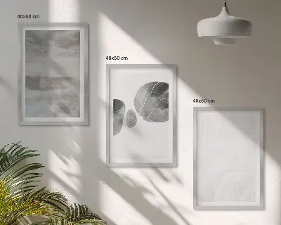 Absztrakt modern szerkezetek keretezett képszett hálószobába