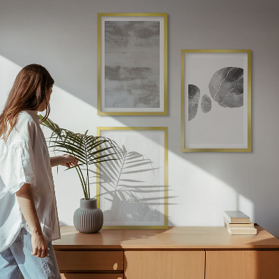 Keretezett kép szett hálószobába Absztrakt modern szerkezetek