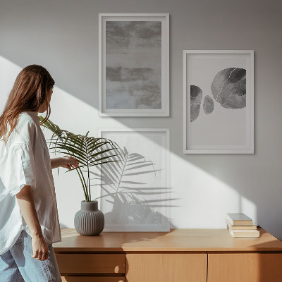 Keretezett kép szett hálószobába Absztrakt modern szerkezetek