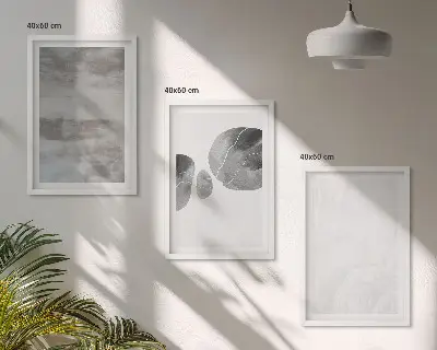 Absztrakt modern szerkezetek keretezett képszett hálószobába