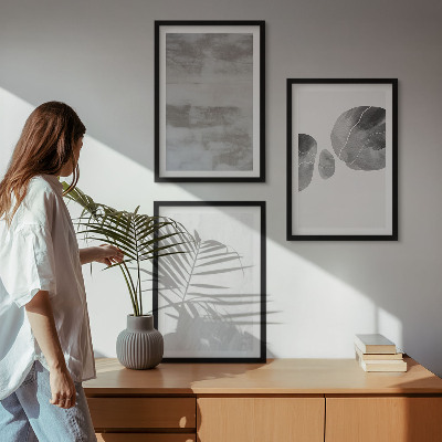 Keretezett kép szett hálószobába Absztrakt modern szerkezetek