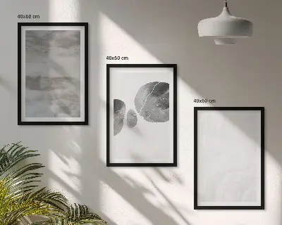 Absztrakt modern szerkezetek keretezett képszett hálószobába
