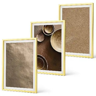 Fali dekorációs képkészlet minimalista kőépítmények mintával