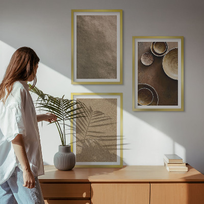 Fali dekoráció kép készlet Minimalista kőépítmények