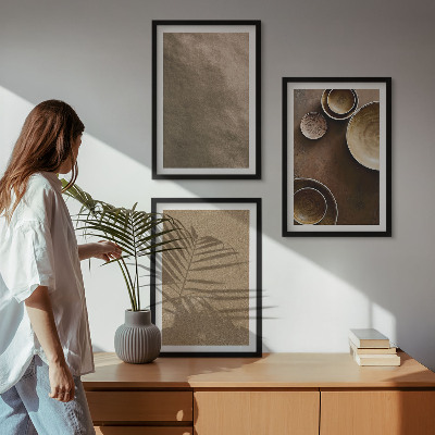 Fali dekoráció kép készlet Minimalista kőépítmények