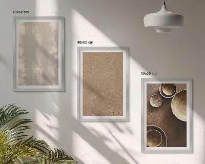 Keretezett kép szett hálószobába minimalista textúrastruktúrák mintával