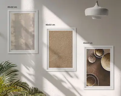 Keretezett kép szett hálószobába minimalista textúrastruktúrák mintával