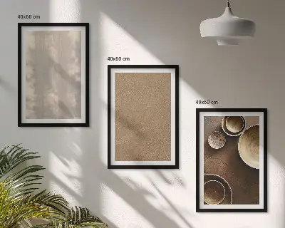 Keretezett kép szett hálószobába minimalista textúrastruktúrák mintával