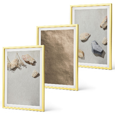 Keretezett kép szett hálószobába Stones beach természetes képződmények