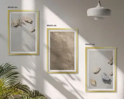 Stones beach természetes képződmények falikép szett keretezett kép szett hálószobába