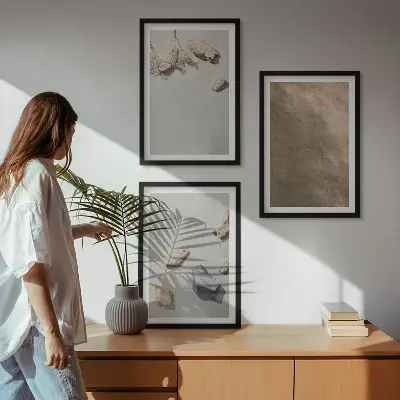 Stones beach természetes képződmények falikép szett keretezett kép szett hálószobába