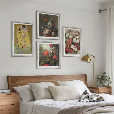 A fa virágai Klimt festmény dekorációs kép készlet nappaliba