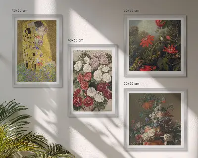 A fa virágai Klimt festmény dekorációs kép készlet nappaliba