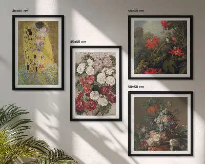 A fa virágai Klimt festmény dekorációs kép készlet nappaliba