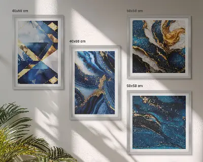 Dekorációs kép készlet nappaliba absztrakt elegáns mintákkal
