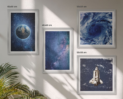 Keretezett poliptichon Föld űr vihar galaxis