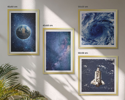 Keretezett poliptichon Föld űr vihar galaxis