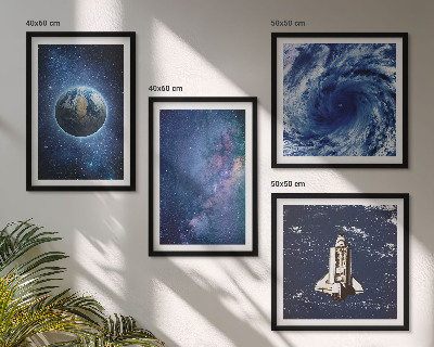 Keretezett poliptichon Föld űr vihar galaxis