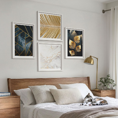 Dekorációs kép készlet nappaliba Modern növényi minták