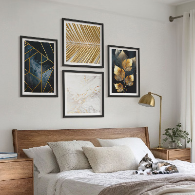 Dekorációs kép készlet nappaliba Modern növényi minták