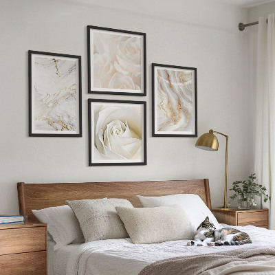 Keretezett poliptichon Elegáns márvány minták