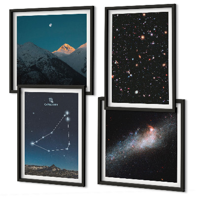Dekorációs kép készlet nappaliba Bak csillagkép galaxis