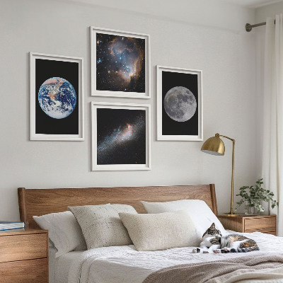 Keretezett poliptichon Galaxis Űr Hold