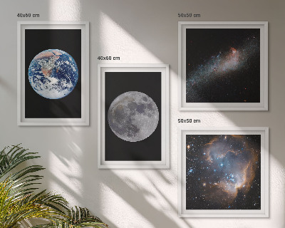 Keretezett poliptichon Galaxis Űr Hold